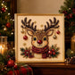 🎄 LETZTER TAG: 49 % RABATT –DIY Weihnachts-Perlenkunst-Set | Beflockte Leinwand mit kratzfesten, farbbeständigen Perlen – festliche DIY-Deko 🎅⛄❄️