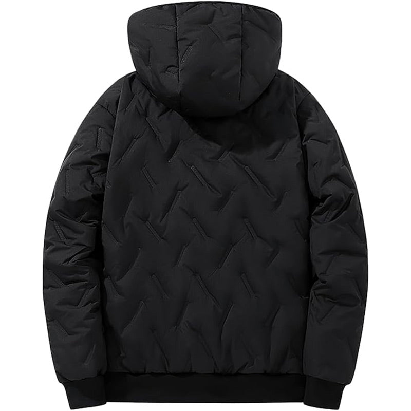 Black Friday Sale🚀Herren Winter warmer Reißverschluss-Kapuzenmantel