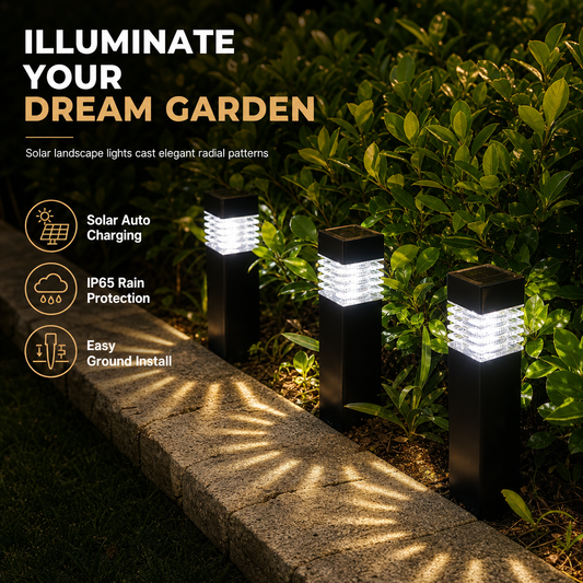 🏡 50 % Rabatt ! Solarbetriebene Deko-Leuchte für Garten & Terrasse, warmes Licht, kabellos & wetterfest
