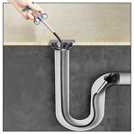 Manuell bedienbarer Haushaltsabflussreiniger mit vier Krallen