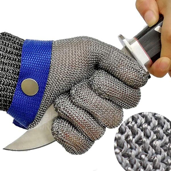 🧤 JETZT 50 % RABATT! 🥩 Handschuh aus Edelstahlgewebe – Höchste Schnittschutzklasse A9 – Perfekt für Metzger und Köche – Nie wieder Messerunfälle! 🔪🚫