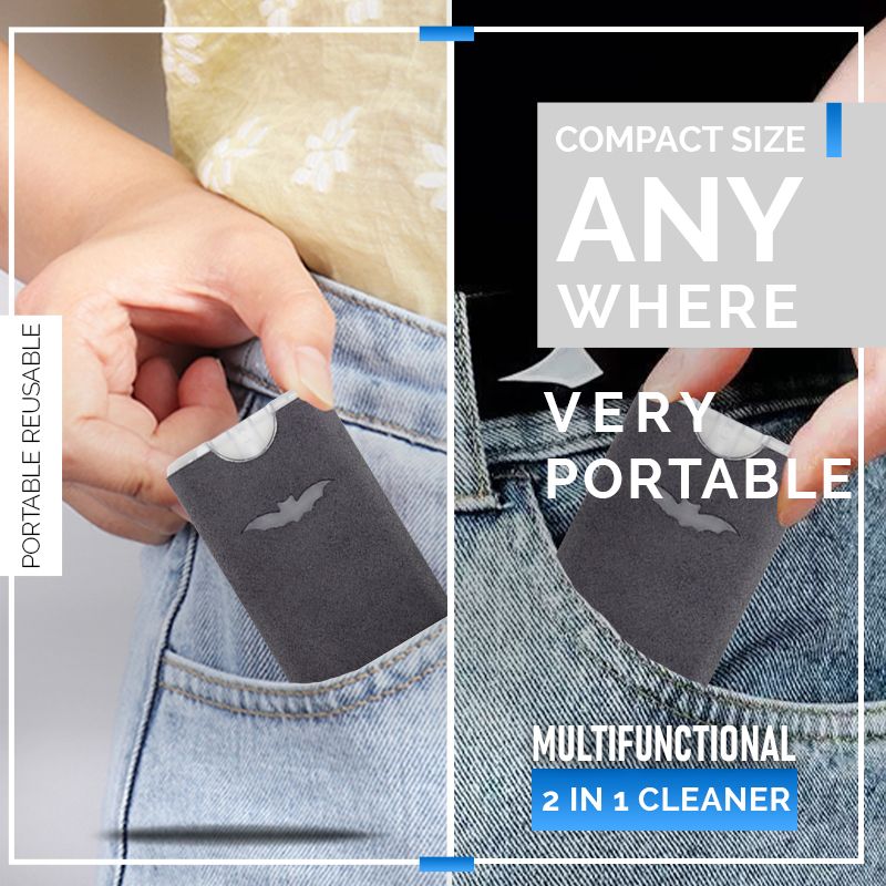 🧽 50% RABATT! 📱 2‑in‑1 Bildschirmreiniger – Tragbar, wiederverwendbar & Mikrofaser ✨