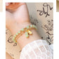 🥜🌿Natürlicher Jade-Armband mit Erdnussanhänger „Lucky Peanut“ 💚