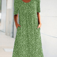 🌸2025 NEW SALES - 50% OFF🌸💃Casual Women Cotton Scoop Neck Floral Dress (8 Colors with Pockets)