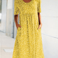 🌸2025 NEW SALES - 50% OFF🌸💃Casual Women Cotton Scoop Neck Floral Dress (8 Colors with Pockets)
