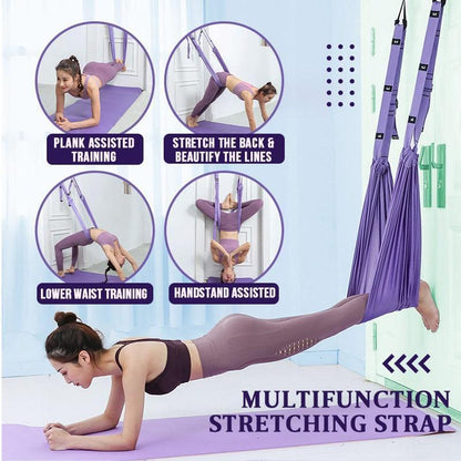 🧘‍♀️✨ Verbessertes Yoga-Dehnungsband – Mehrfachschlaufen, Verstellbar & Ideal für Flexibilität & Physiotherapie 💪