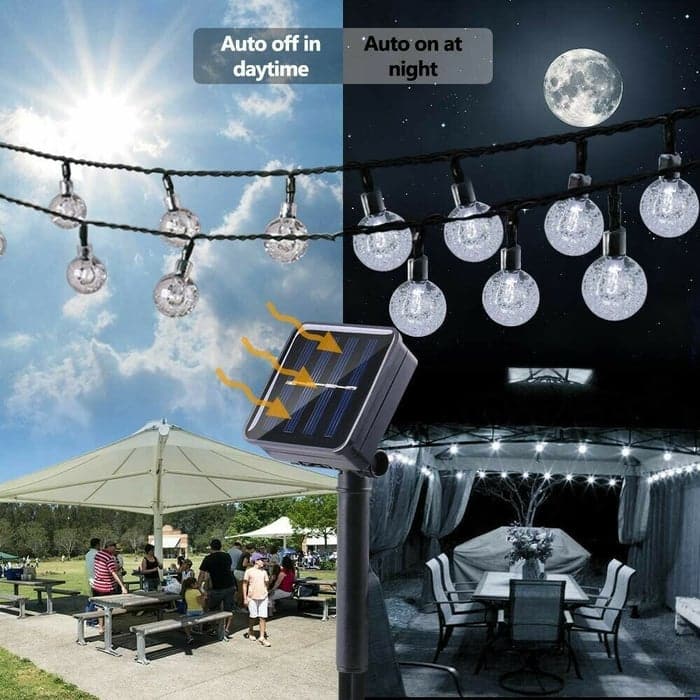 🌞✨Wasserdichte solarbetriebene LED-Lichtgirlanden für den Außenbereich💡
