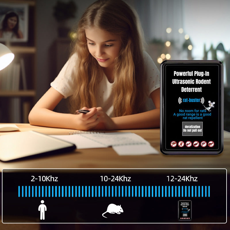 🏆50 % RABATT !!⚡Leistungsstarkes Plug-In-Ultraschall-Nagetierabwehrmittel