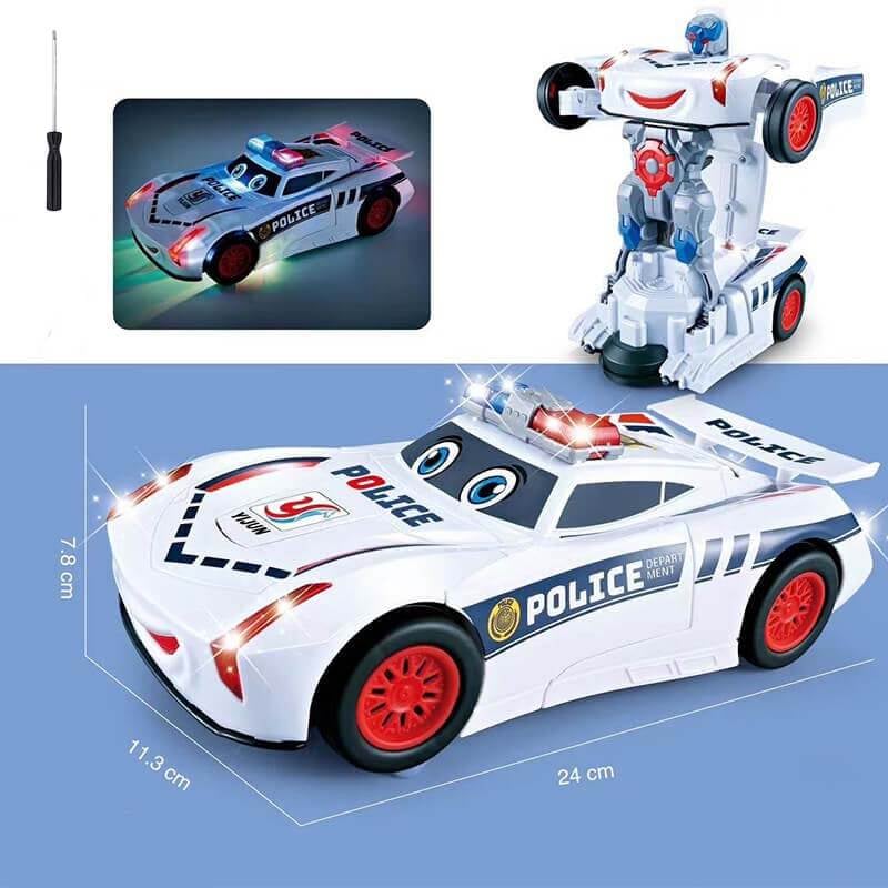 🚔🔥 HEISSER VERKAUF: 50% RABATT! Elektrisches Universalverformungs-Polizeispielzeugauto – Verwandelt sich, blinkt & fährt – perfekt für actionreiche Rollenspiele ✨