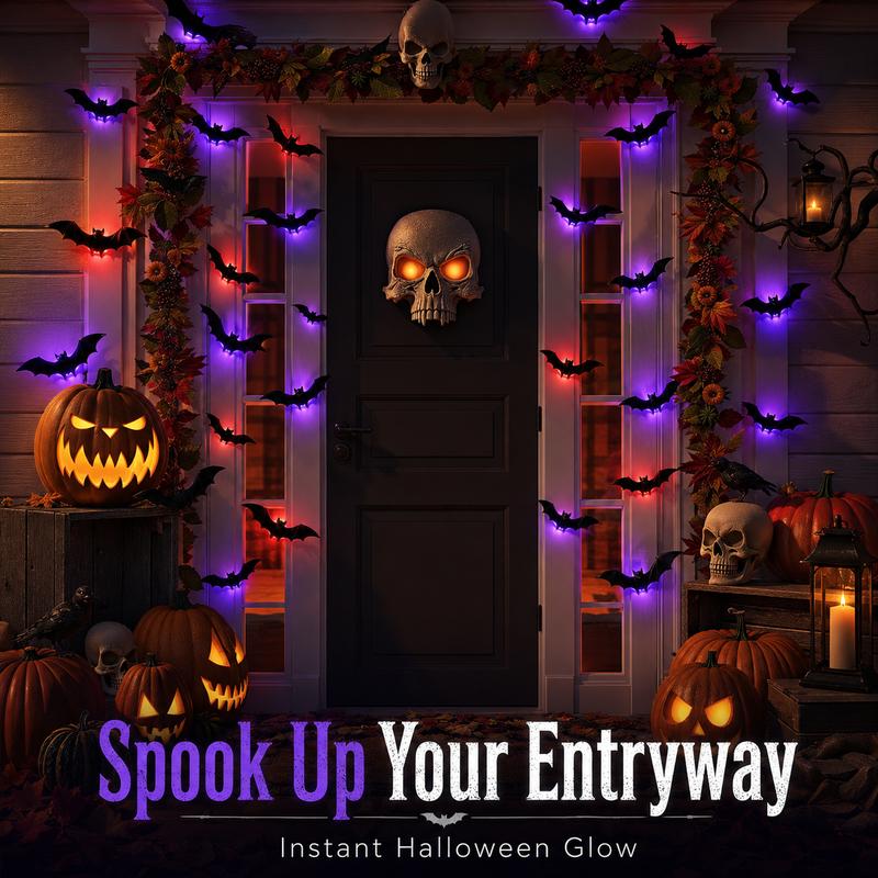 🦇Halloween-Dekoration: 3D-LED-Wandleuchte in Fledermausform