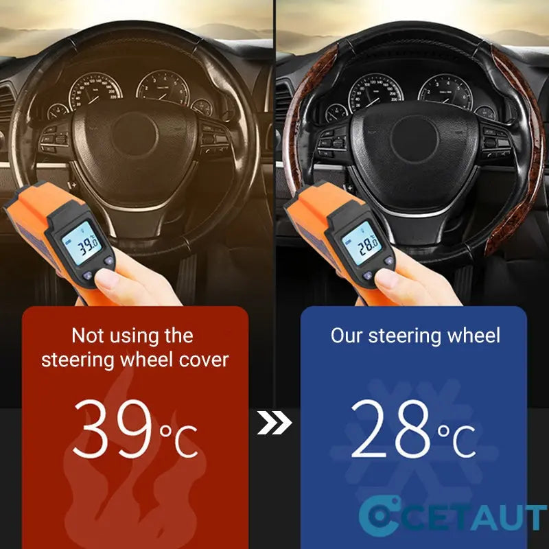 🚗 50% RABATT! 🧤 Universal Anti-Rutsch Auto-Lenkradabdeckung – Weiches Mikrofasermaterial, Rutschfeste Innenschicht & Ideal Für Mehr Komfort Und Kontrolle Beim Fahren 🛡️