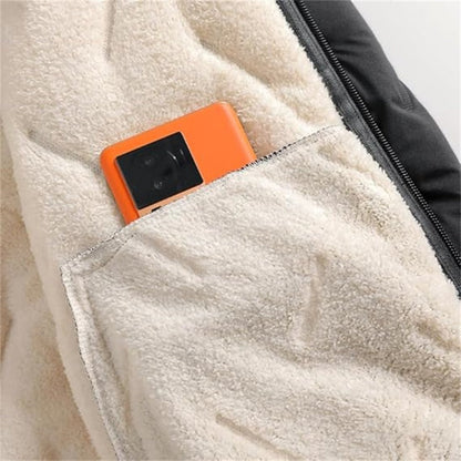 Black Friday Sale🚀Herren Winter warmer Reißverschluss-Kapuzenmantel