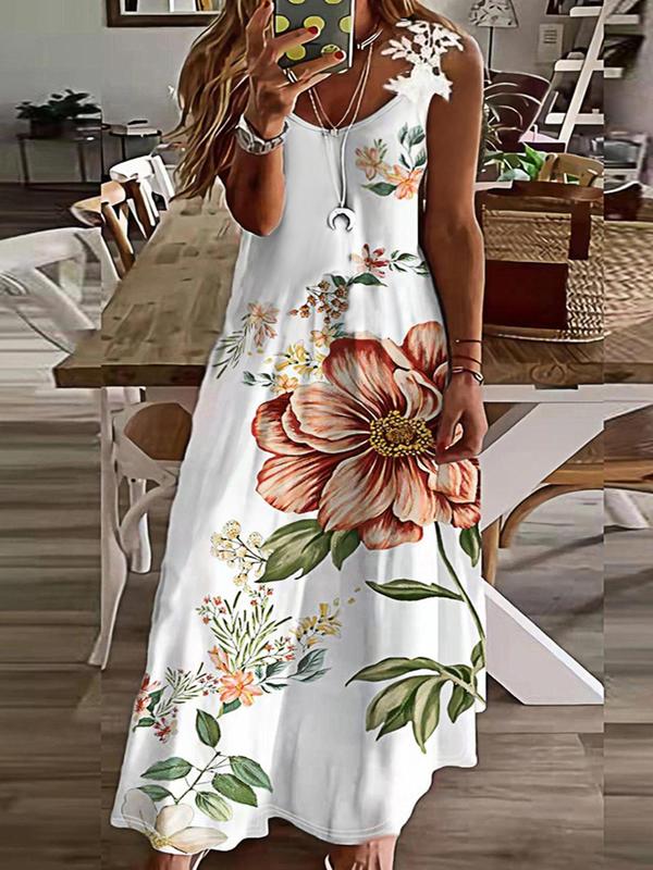 👗✨ DAMEN ELEGANTES RUNDHALSKLEID MIT AUFDRUCK – 50% RABATT! Zeitloser Schnitt, schmeichelhafte A-Linie & perfekt für festliche Anlässe, Hochzeiten oder den Alltag 🌸