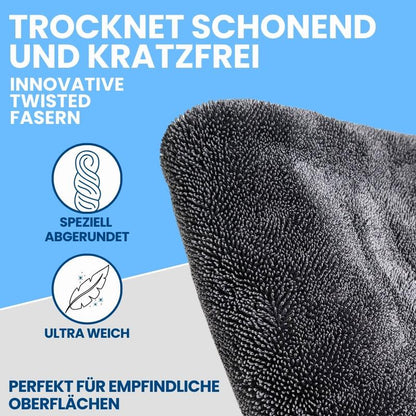 💧 "Twisted" Trockentuch XXL｜Weltweit saugstärkstes mit 1800 GSM