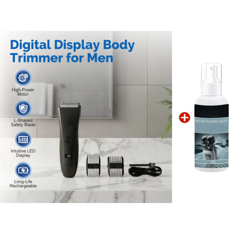📢📢50% RABATT !!⏰Über 35.000 Mal verkauft!!✂️Digitaler Körperrasierer für Männer mit digitalem Display✨