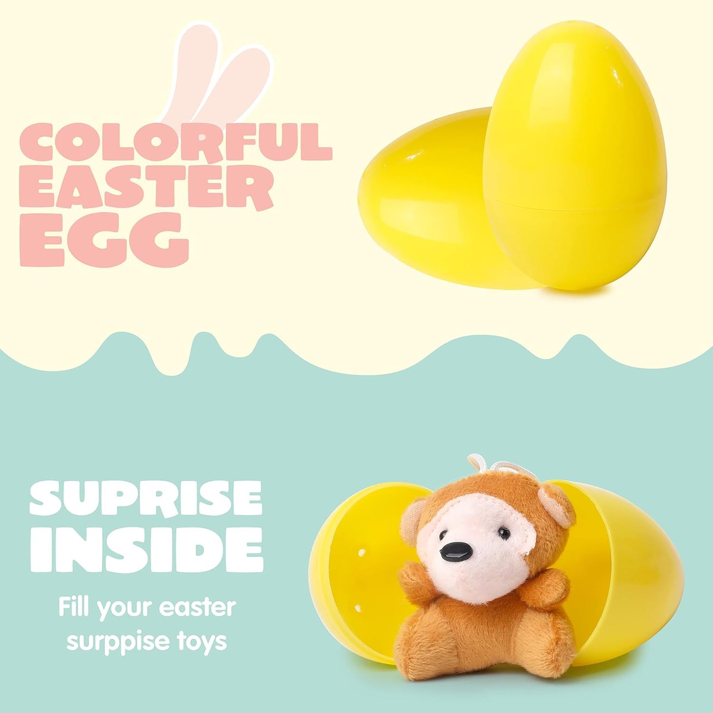 🐣 Tierischer Schlüsselanhänger mit Ei-Schale – Plüschanhänger als Ostergeschenk für Kinder🎁