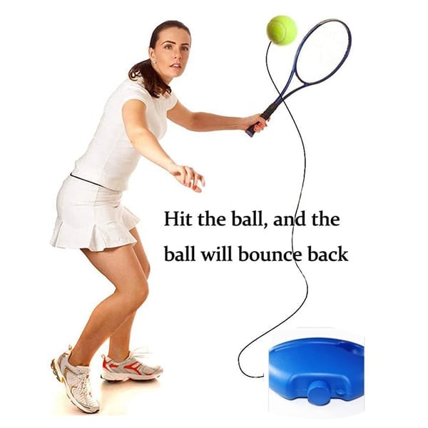📢📢50% RABATT !!⏰🎾 Tragbarer Tennistrainer mit befüllbarem Sockel für Einzeltraining & Familie