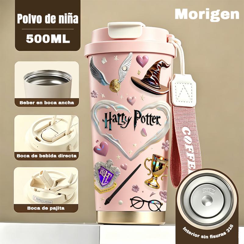 Harry-Potter-Magie – Patron-Glas mit Strohhalm
