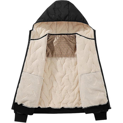 Black Friday Sale🚀Herren Winter warmer Reißverschluss-Kapuzenmantel