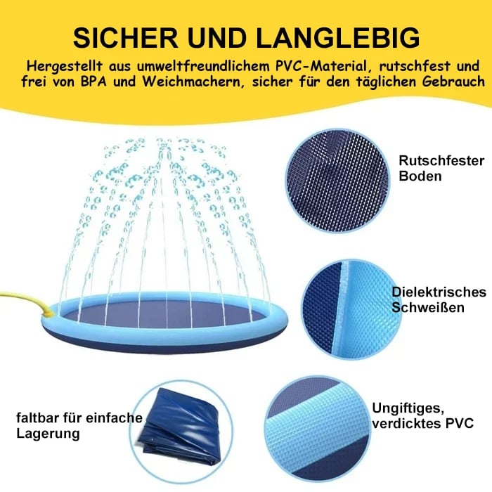 🔥HEIßER VERKAUF🔥Faltbarer Außenpool & Wassersprühmatte