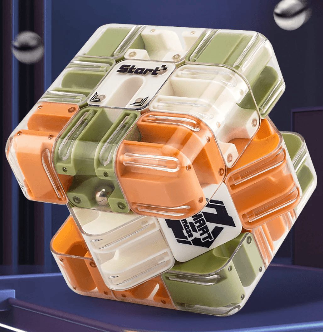 🧩 JETZT 50 % RABATT! ✨ Großes 3D-Labyrinth-Puzzle-Würfel – 120 herausfordernde Routen mit sanfter Drehung für die kognitive Entwicklung und Spaß 🧠🔛