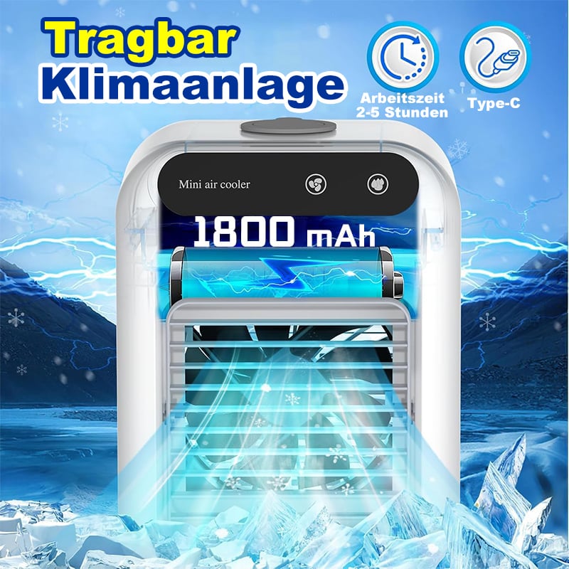🔥🔥Heißer Verkauf - 49% Rabatt❄️🌬️ Mini Air Cooler 3-in-1 – Kühlt, befeuchtet & duftet! Perfekt für Schreibtisch & Schlafbereich