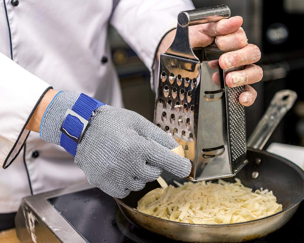 🧤 JETZT 50 % RABATT! 🥩 Handschuh aus Edelstahlgewebe – Höchste Schnittschutzklasse A9 – Perfekt für Metzger und Köche – Nie wieder Messerunfälle! 🔪🚫