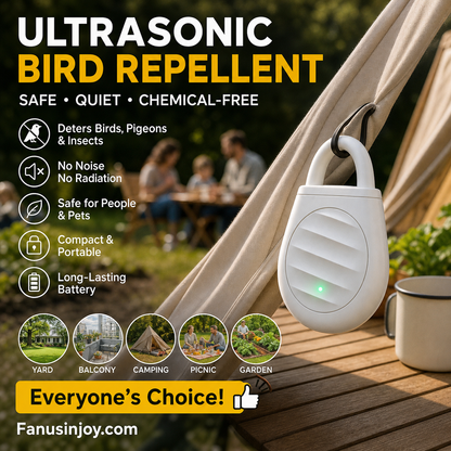 🔥50% RABATT🐦 Tragbarer Ultraschall-Verscheuchungs-Schlüsselanhänger｜Vertreibt Vögel, Wildtiere und Heuschrecken🌳
