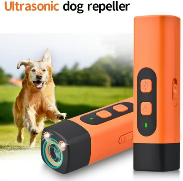 🐕✨ ULTRASCHALL-HUNDEABWEHR - Tragbar & Wasserdicht mit LED-Blitz, Humane Tiervertreibung für Outdoor-Aktivitäten, Wiederaufladbar und Einfach zu Bedienen 🛡️🔦