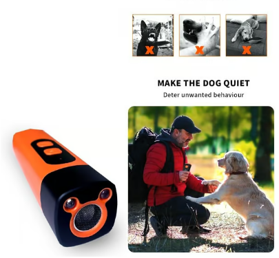 🐕✨ ULTRASCHALL-HUNDEABWEHR - Tragbar & Wasserdicht mit LED-Blitz, Humane Tiervertreibung für Outdoor-Aktivitäten, Wiederaufladbar und Einfach zu Bedienen 🛡️🔦