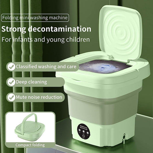 🛁 Mini faltbare Waschmaschine – Kompakt, einfach zu lagern für Wohnungen und schnelle Wäschewäschen