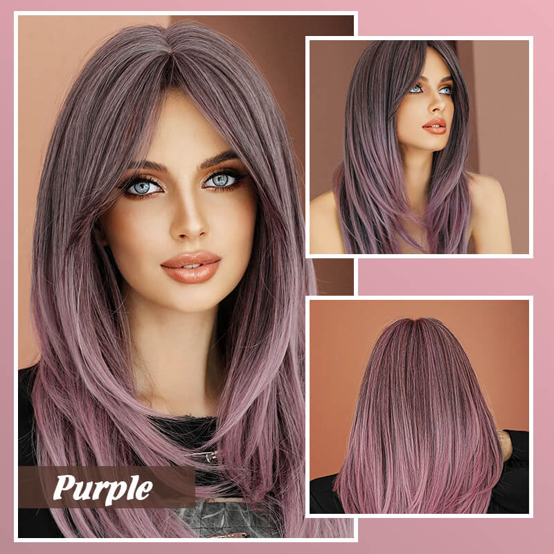 💕Layered Pony lange Perücke 🌸