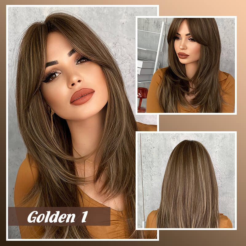 💕Layered Pony lange Perücke 🌸
