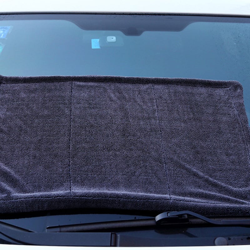 🧽50 % Rabatt+ KAUFE 3, ERHALTE 2 GRATIS! ⏰ Mikrofasertuch mit Gedrehtem Flor – Streifenfreies Glas, Saugstark & Kratzfrei 🚗