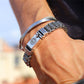 ✨ Tibetisches Gebetsmühlen-Armband – 925er Sterlingsilber, Glücksbringer & Valentinstagsgeschenk