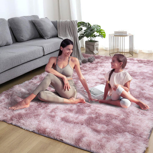 🛋️ 50% RABATT! 🎨 Plüsch-Fußmatte in Farbverlauf – Extra weich 4cm, Rutschfest & Waschbar ✨