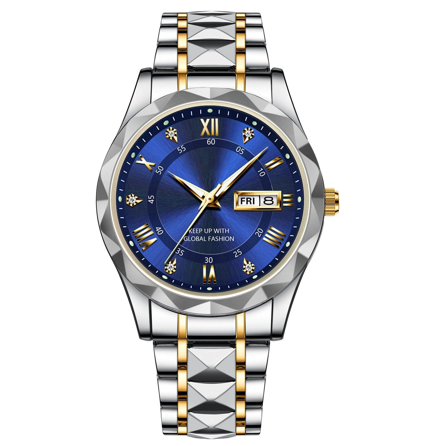 ⌚Ideales Geschenk - Wasserdichte Luxusuhr für Männer mit Leuchtmasse