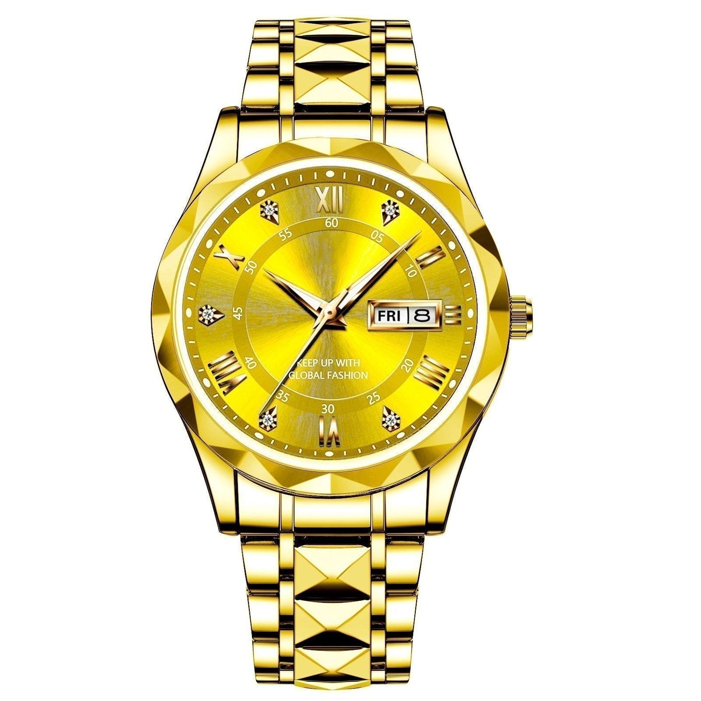 ⌚Ideales Geschenk - Wasserdichte Luxusuhr für Männer mit Leuchtmasse