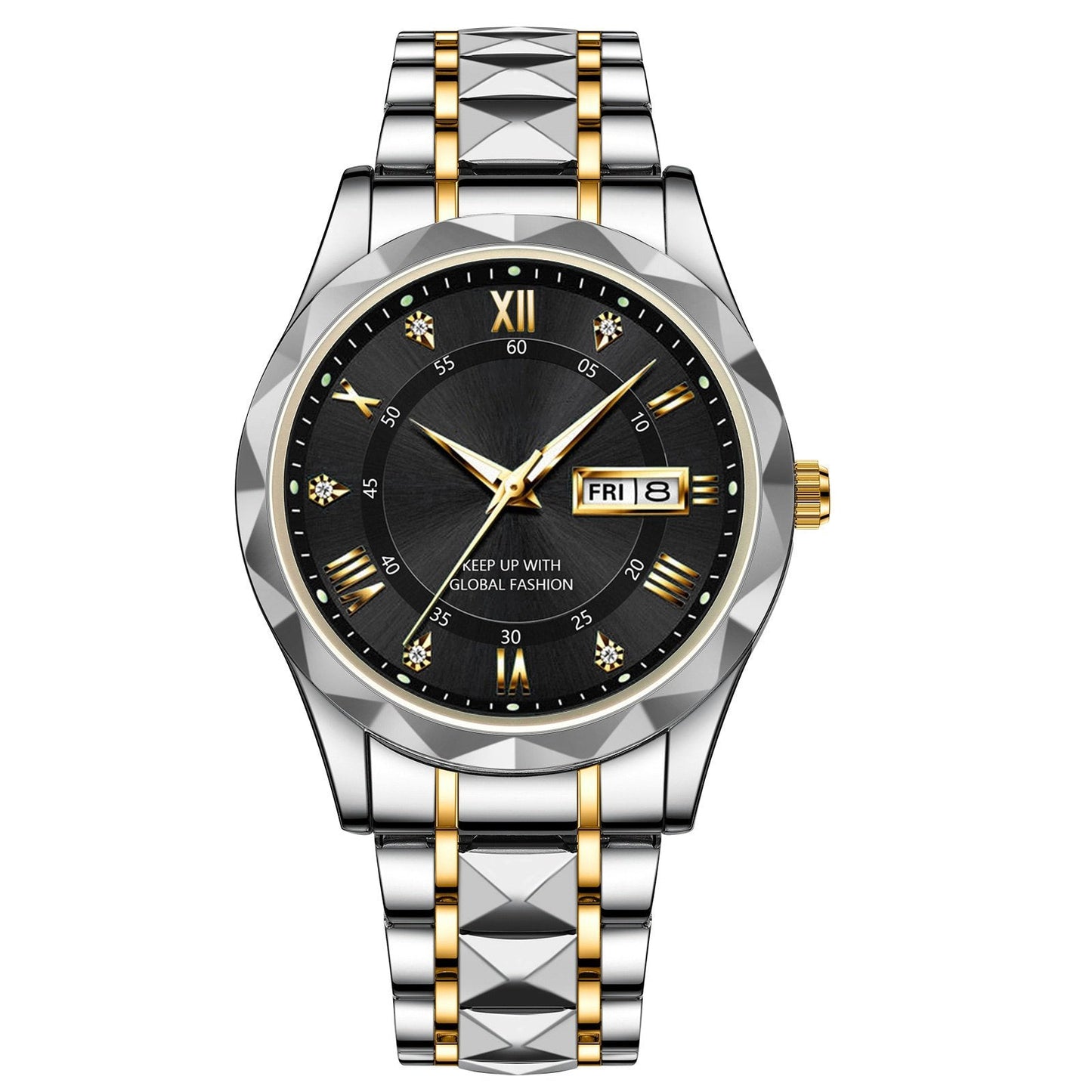 ⌚Ideales Geschenk - Wasserdichte Luxusuhr für Männer mit Leuchtmasse