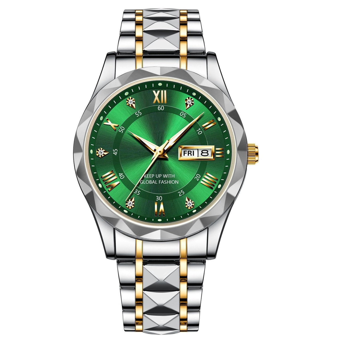 ⌚Ideales Geschenk - Wasserdichte Luxusuhr für Männer mit Leuchtmasse