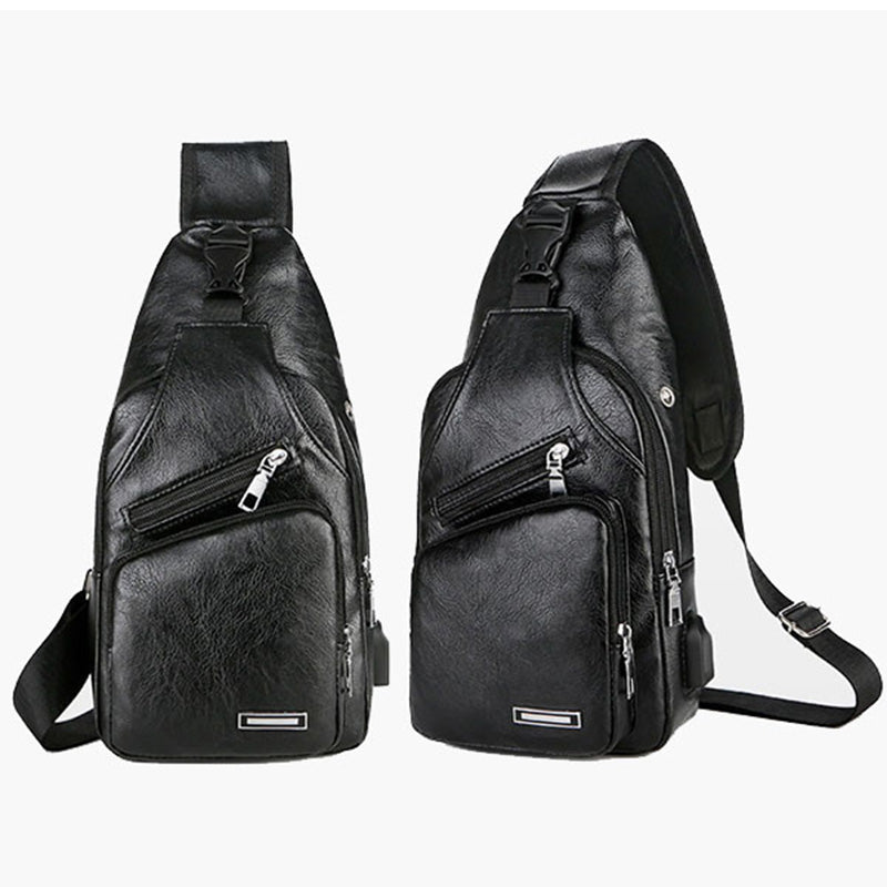 Exquisites Geschenk - Multifunktionale Brusttasche aus Leder von hoher Qualität