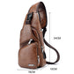 Exquisites Geschenk - Multifunktionale Brusttasche aus Leder von hoher Qualität