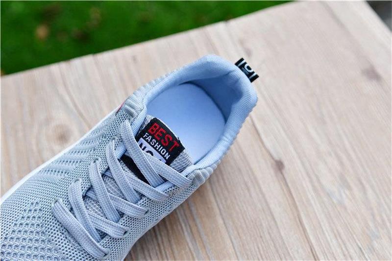 Herren Bequeme Mesh-Sneaker mit Gummikissen-Sohle