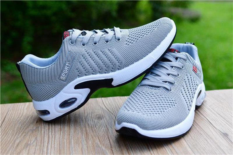 Herren Bequeme Mesh-Sneaker mit Gummikissen-Sohle