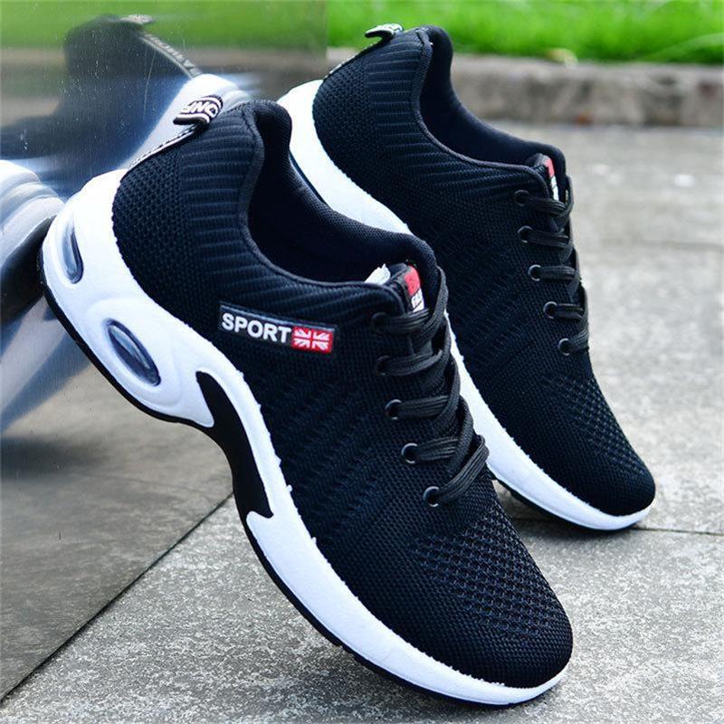 Herren Bequeme Mesh-Sneaker mit Gummikissen-Sohle