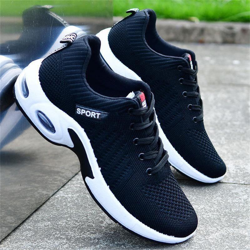 Herren Bequeme Mesh-Sneaker mit Gummikissen-Sohle