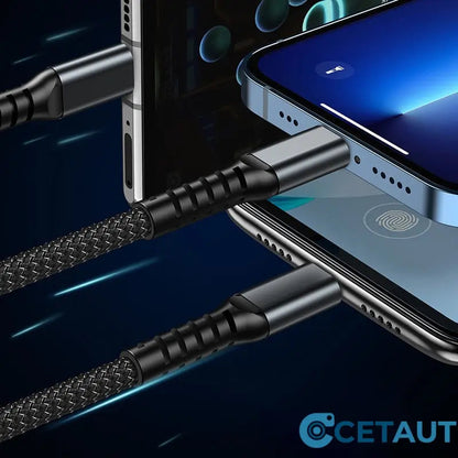 📱Transparentes, leuchtendes 3-in-1-Datenkabel mit superschneller Aufladung