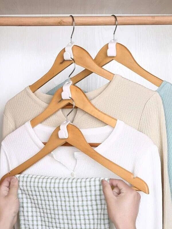 👚 50% RABATT! 🧺 Platzsparende Kleiderbügel-Verbinder – Intelligente Haken, mehr Schrankplatz & ordentliche Organisation – Perfekt für einen aufgeräumten Kleiderschrank ❄️