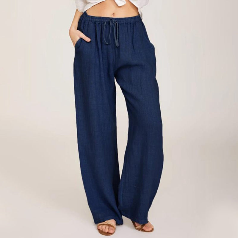 🔥👗LETZTER TAG – 50% OFF Bequeme Leinen-Baumwoll-Hosen für Damen, luftig & elegant ☀️🌿 Perfekt für Sommer, Homeoffice & Reisen – atmungsaktiv, weite Bein-Passform