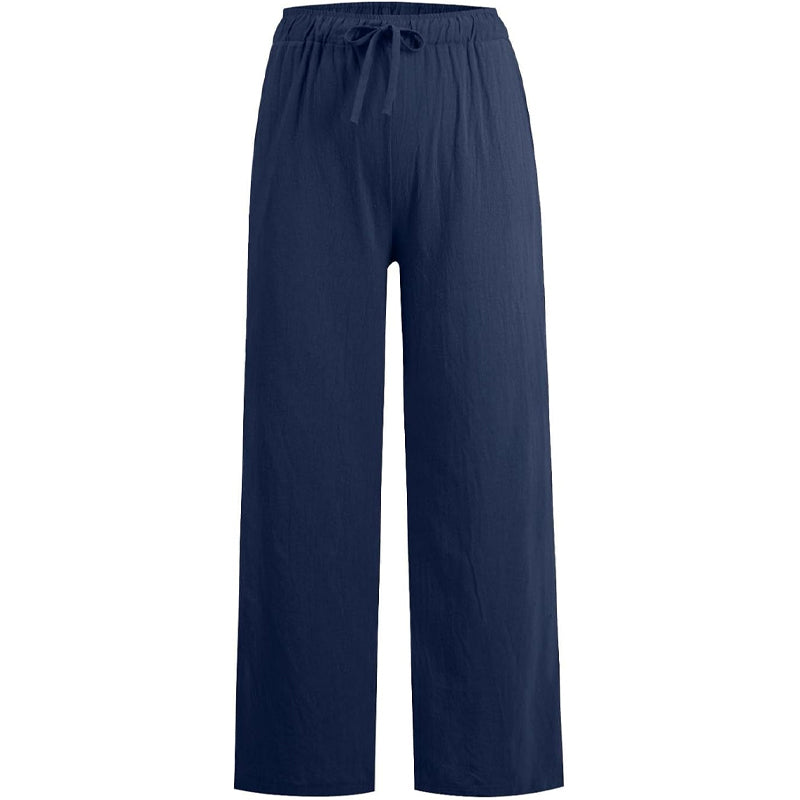 🔥👗LETZTER TAG – 50% OFF Bequeme Leinen-Baumwoll-Hosen für Damen, luftig & elegant ☀️🌿 Perfekt für Sommer, Homeoffice & Reisen – atmungsaktiv, weite Bein-Passform